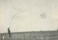 A single set of triangular cells constituting a hexagonal figure with 6 interior radial wings