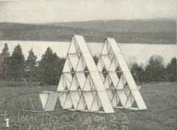 Experiments with kites having 2 sets of cells in the superstructure